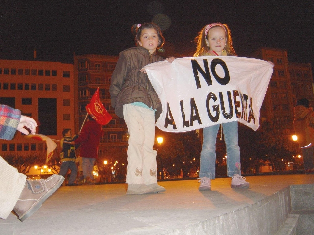 Manifestacin en el Espoln de Logroo - Foto:Fede