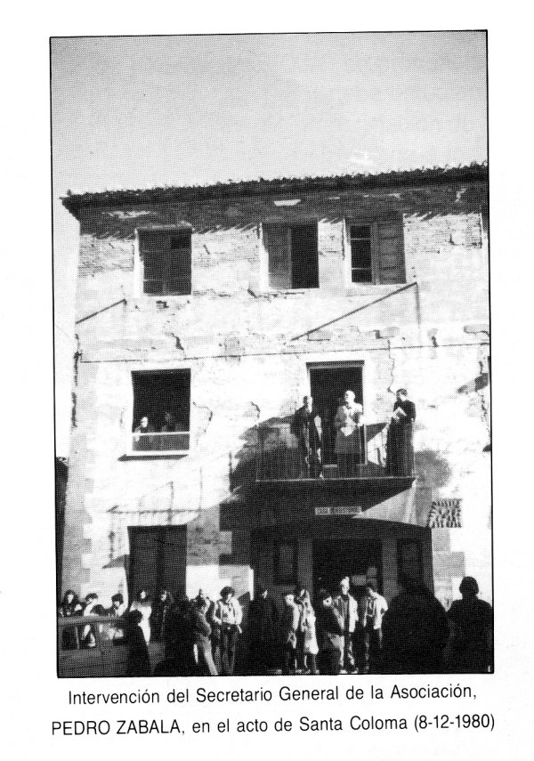 Acto Santa Coloma 08/12/1980